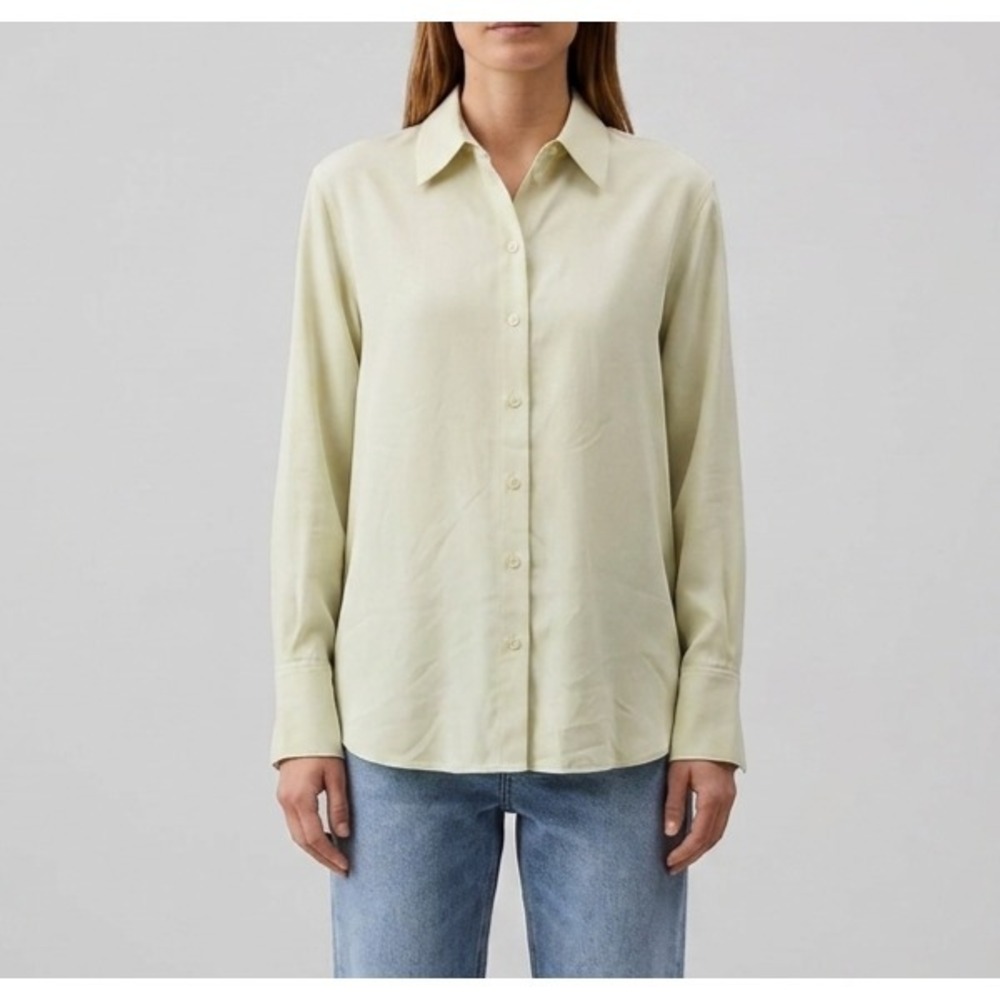 Calvin Klein Women's Gray Tech Stretch Button Down Shirt 10 Imperfection‎